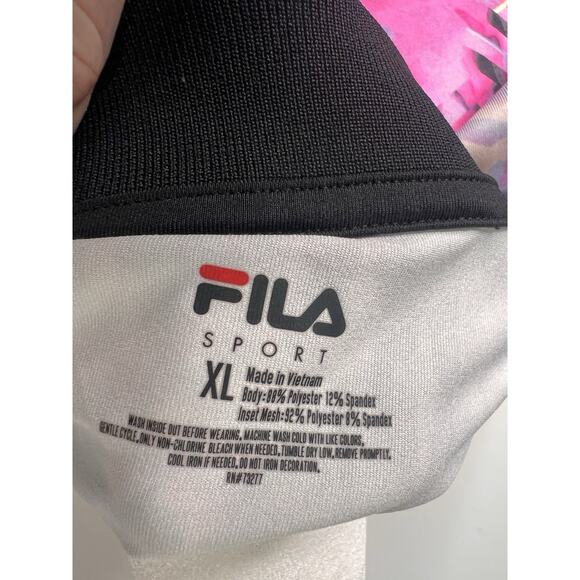 Fila Sport Golf Collared Shirt Size XL Colorful Athletic Dri Fit - Picture 6 of 6